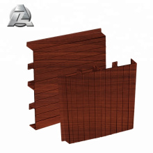 latest design wood color fireproof metal aluminium deck